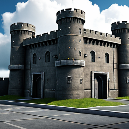 Home 4 ** Secure cloud fortress with a "zero trust" gatekeeper preventing unauthorized access. Emphasize data protection and advanced cybersecurity.
**