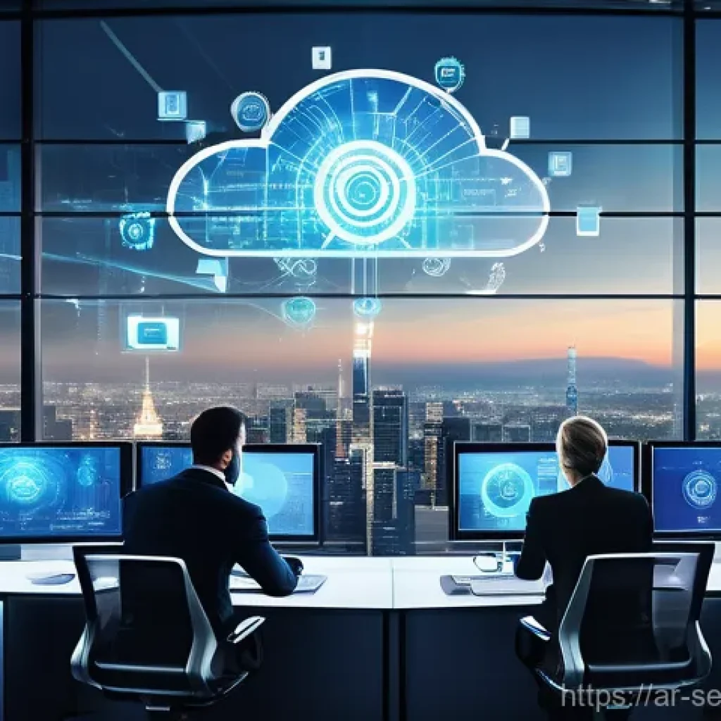 클라우드 보안 아키텍처의 비용 절감 방안 - **Cloud Security FinOps with AI and Automation**
A dynamic, futuristic image depicting a diverse...