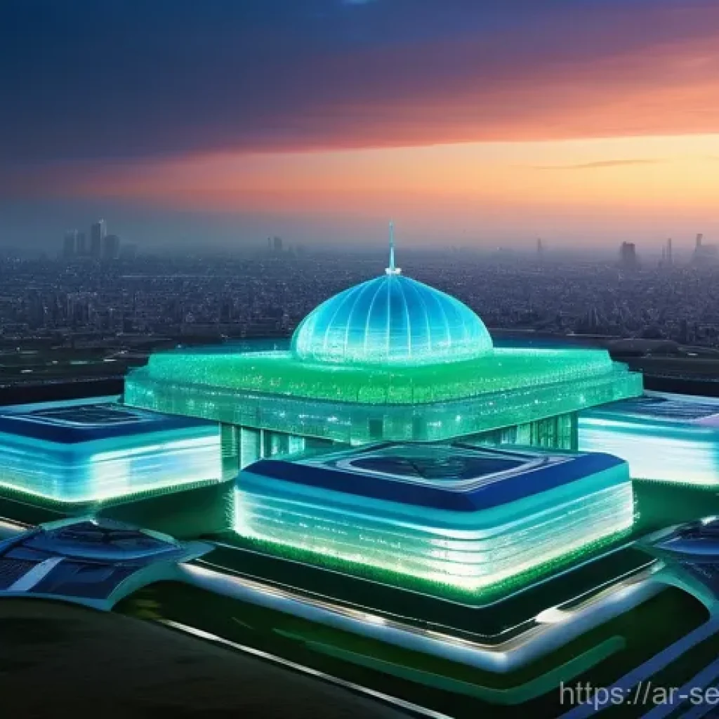 클라우드 보안 아키텍처와 AI 기반 보안 솔루션 - **The Cloud Citadel of Trust**
A breathtaking, ultra-modern yet subtly Arabesque citadel or city...