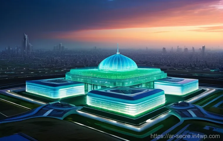 클라우드 보안 아키텍처와 AI 기반 보안 솔루션 - **The Cloud Citadel of Trust**
A breathtaking, ultra-modern yet subtly Arabesque citadel or city...