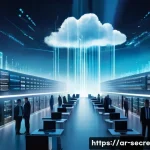 Home 22 클라우드 보안 아키텍처 구축을 위한 교육 자료 - **The Cloud Fortress: Shared Responsibility in Digital Security**
A visually stunning, panoramic...