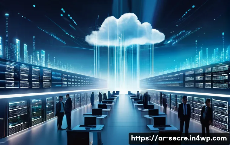 클라우드 보안 아키텍처 구축을 위한 교육 자료 - **The Cloud Fortress: Shared Responsibility in Digital Security**
A visually stunning, panoramic...