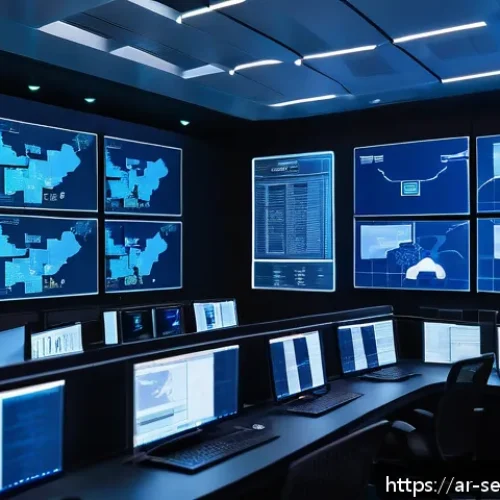 Home 31 클라우드 보안 아키텍처 설계를 위한 체크리스트 - A sophisticated digital control room depicting a Middle Eastern cybersecurity team actively monitori...